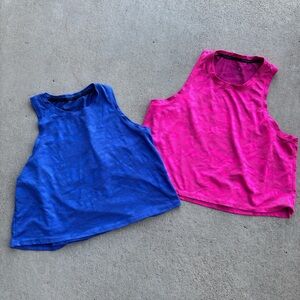 Spyder Blue and Pink Tank Tops
